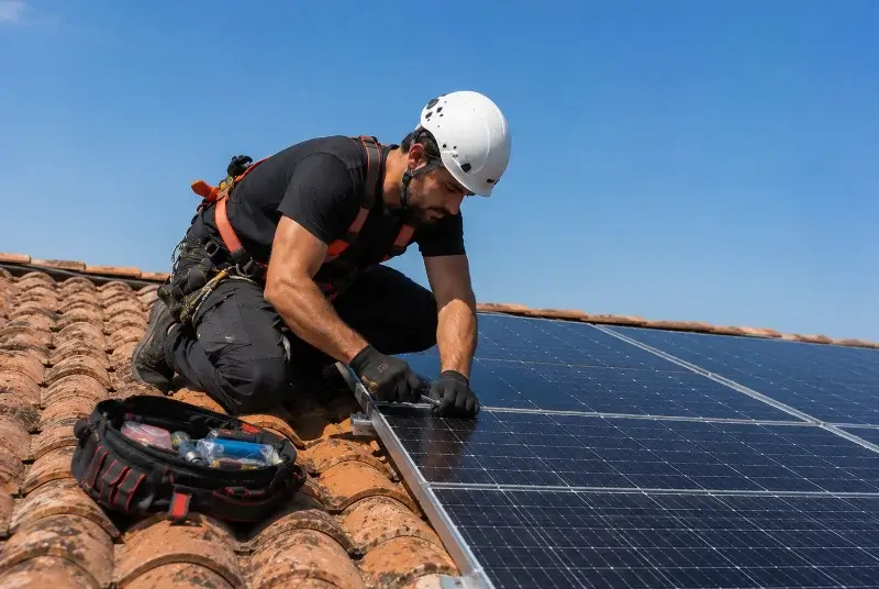 Maintenance et monitoring de panneaux solaires à Saint-Malon-sur-Mel