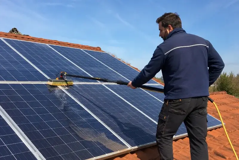 Nettoyage et entretien de panneaux solaires à Saint-Malon-sur-Mel